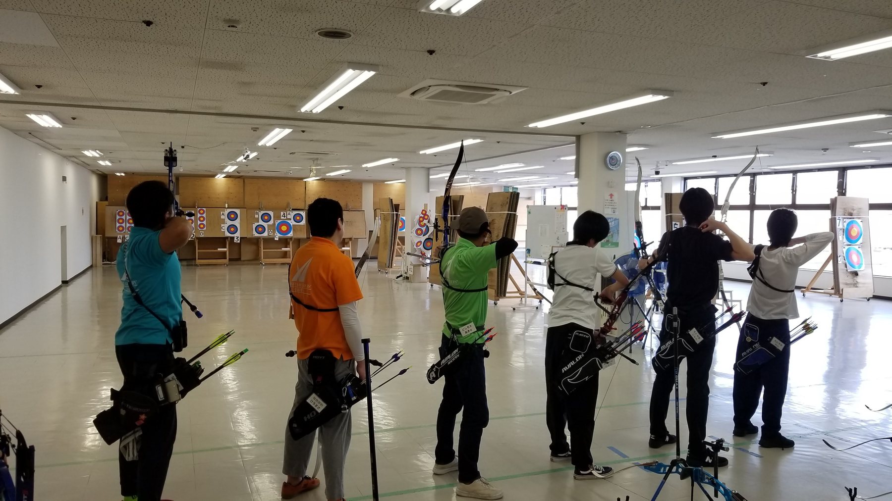 空調完備のインドア射場